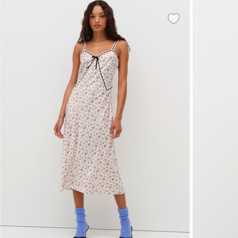 For Love And Lemons Floral White Dress